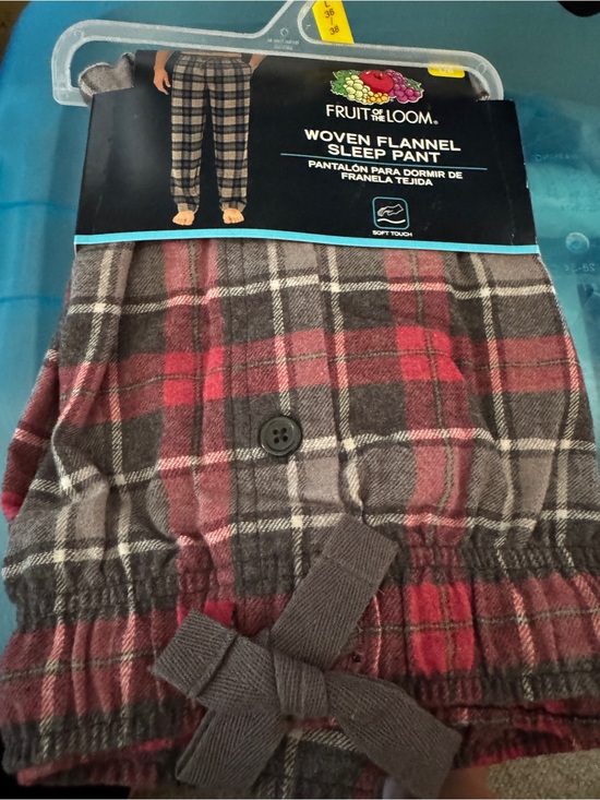 Fruit of the Loom Other - Fruit of the Loom Men’s Plaid Flannel Sleep Pants
